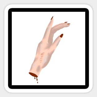 Creepy hand Sticker